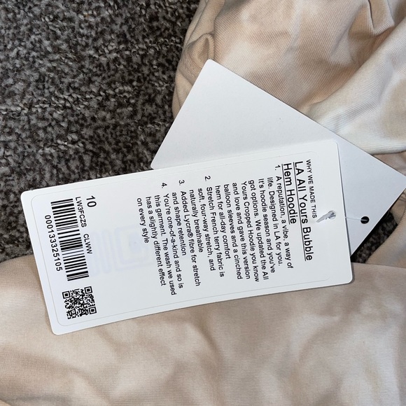 Lululemon LA all yours bubble hem hoodie size 10 - Picture 8 of 13